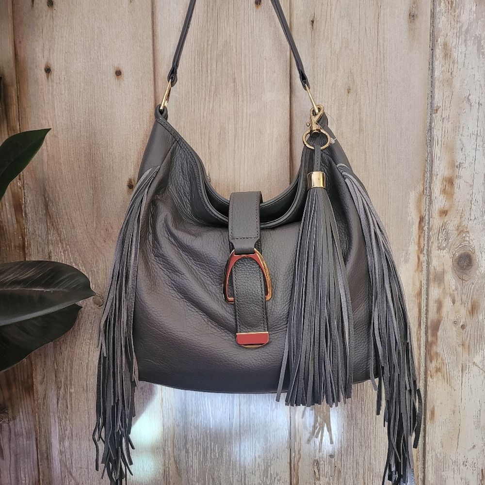 GILI Leather Hobo Bag